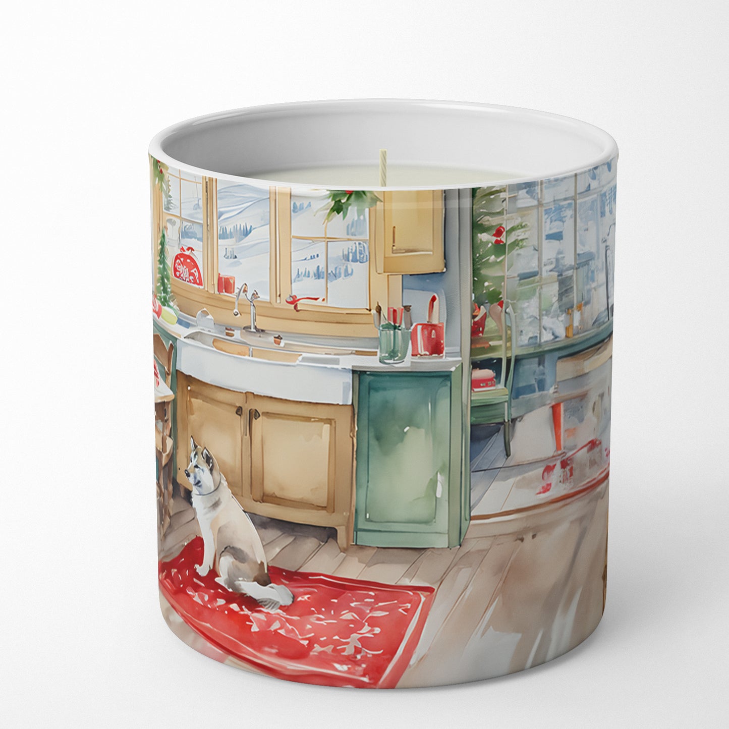 Alaskan Klee Kai Christmas Cookies Decorative Soy Candle