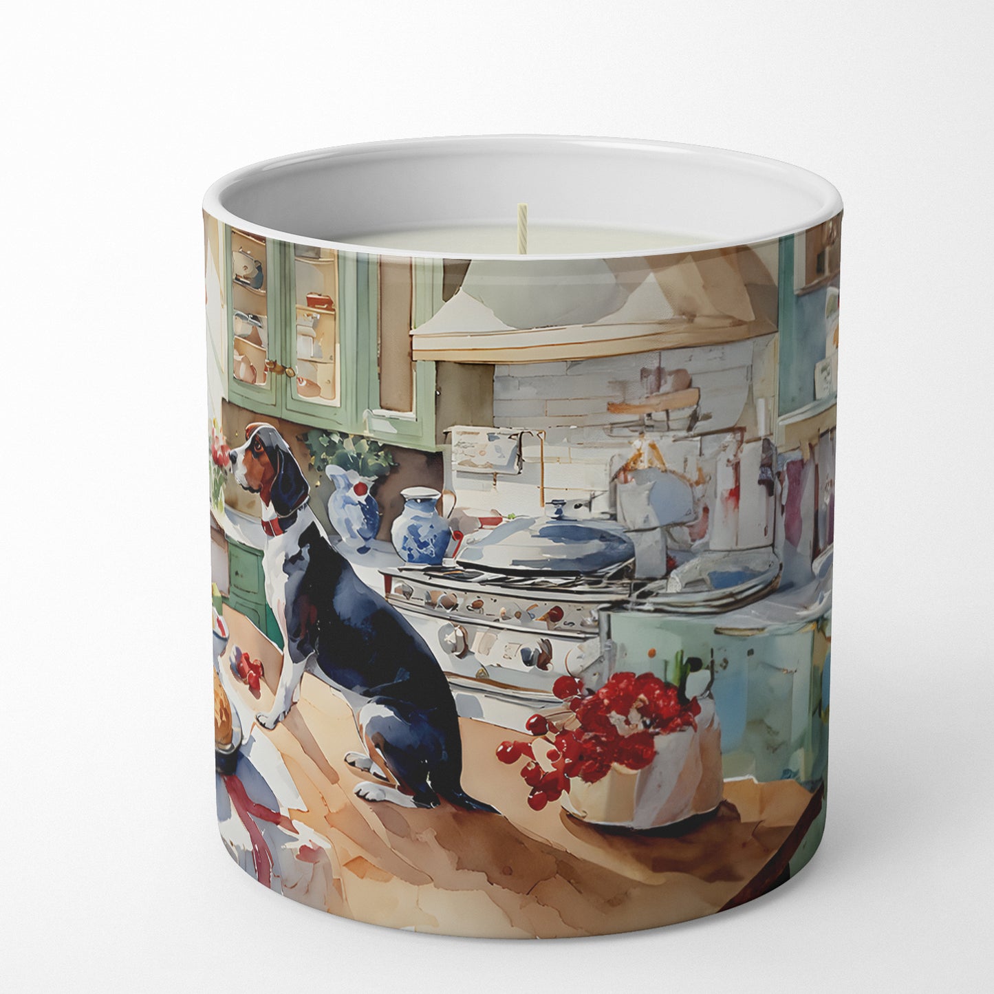 American English Coonhound Christmas Cookies Decorative Soy Candle