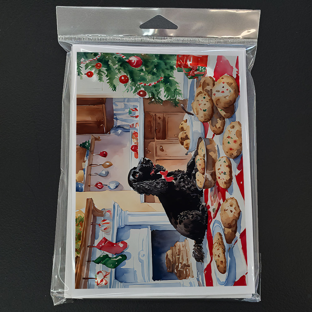 American Water Spaniel Christmas Cookies Greeting Cards Pack of 8