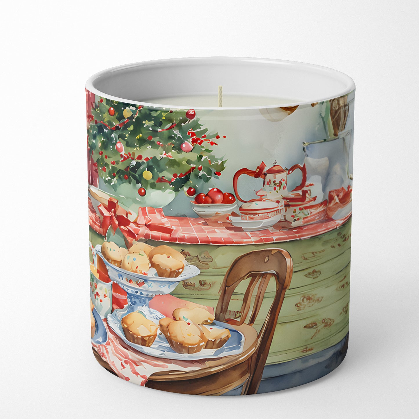Basenji Christmas Cookies Decorative Soy Candle