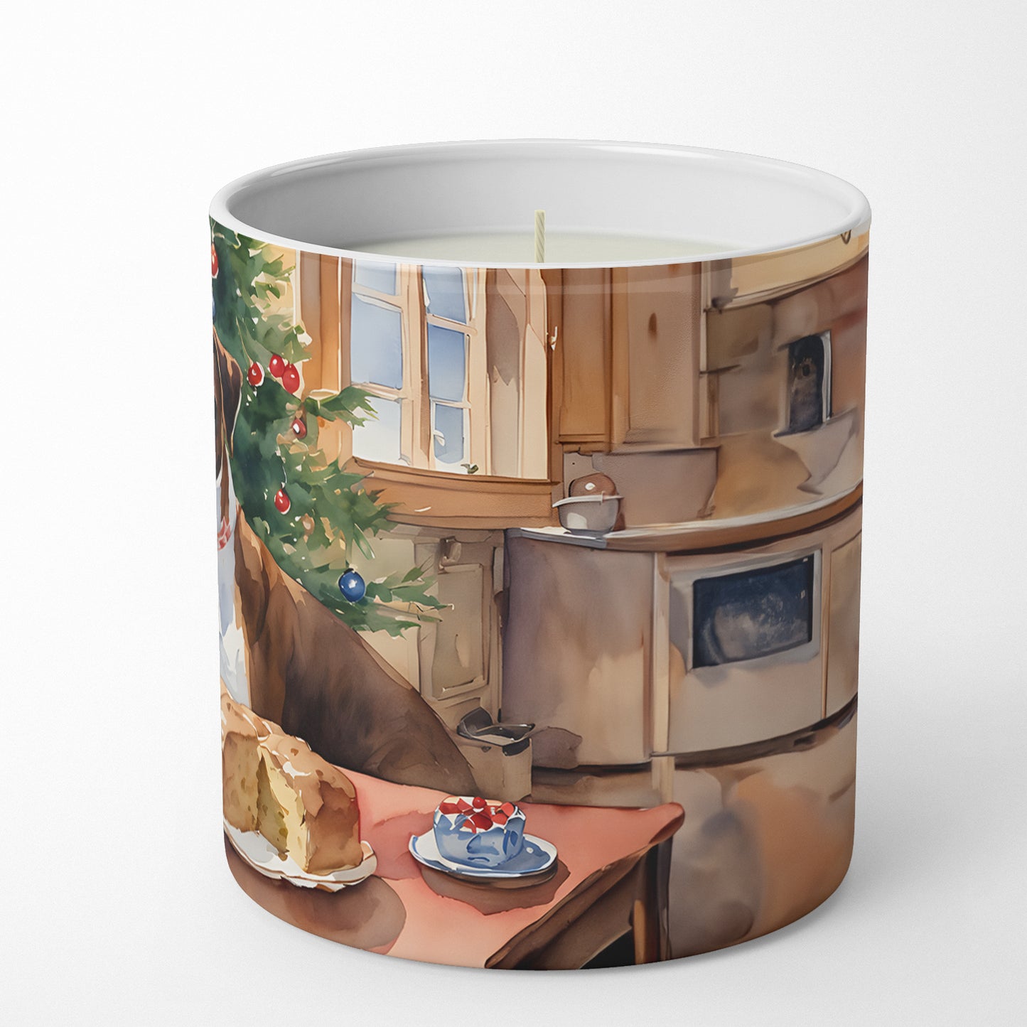 Boxer Christmas Cookies Decorative Soy Candle