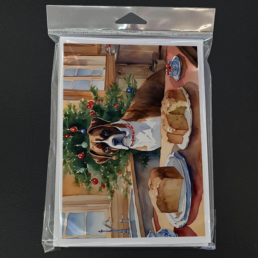 Boxer Christmas Cookies Greeting Cards Pack of 8