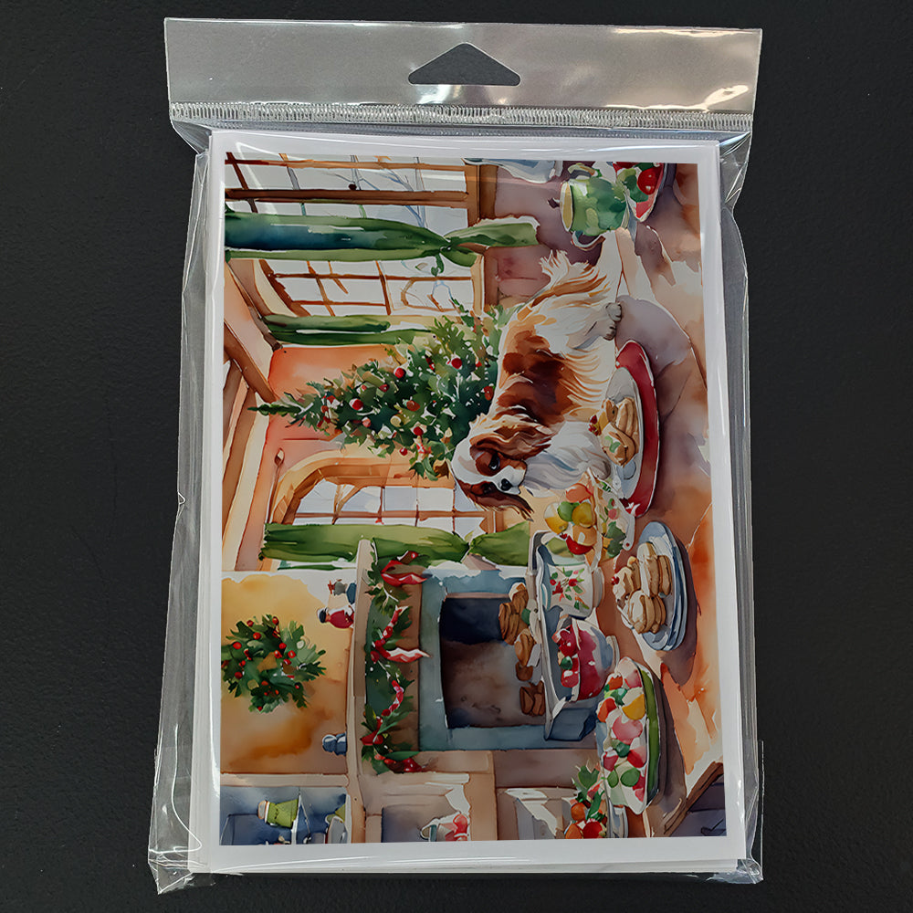 Cavalier Spaniel Christmas Cookies Greeting Cards Pack of 8