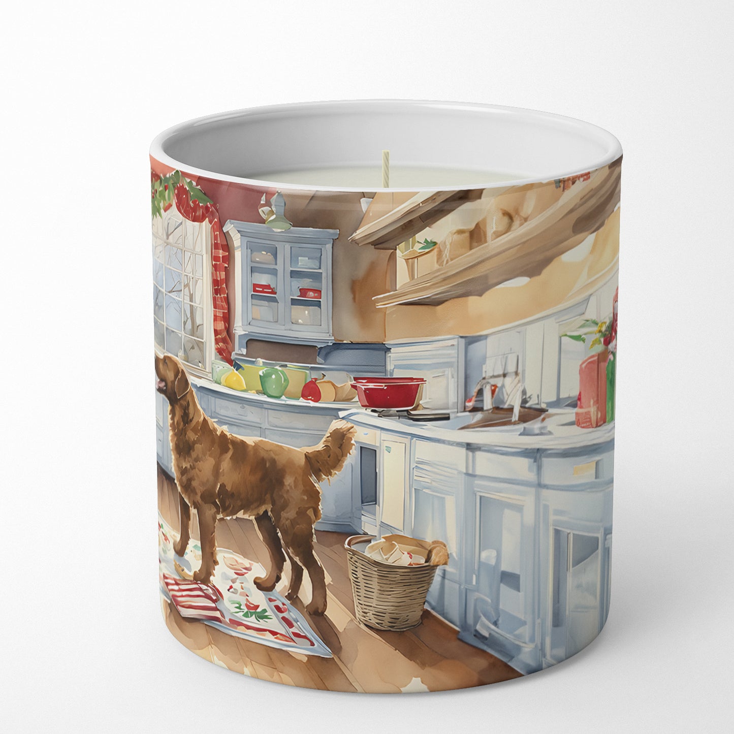 Chesapeake Bay Retriever Christmas Cookies Decorative Soy Candle