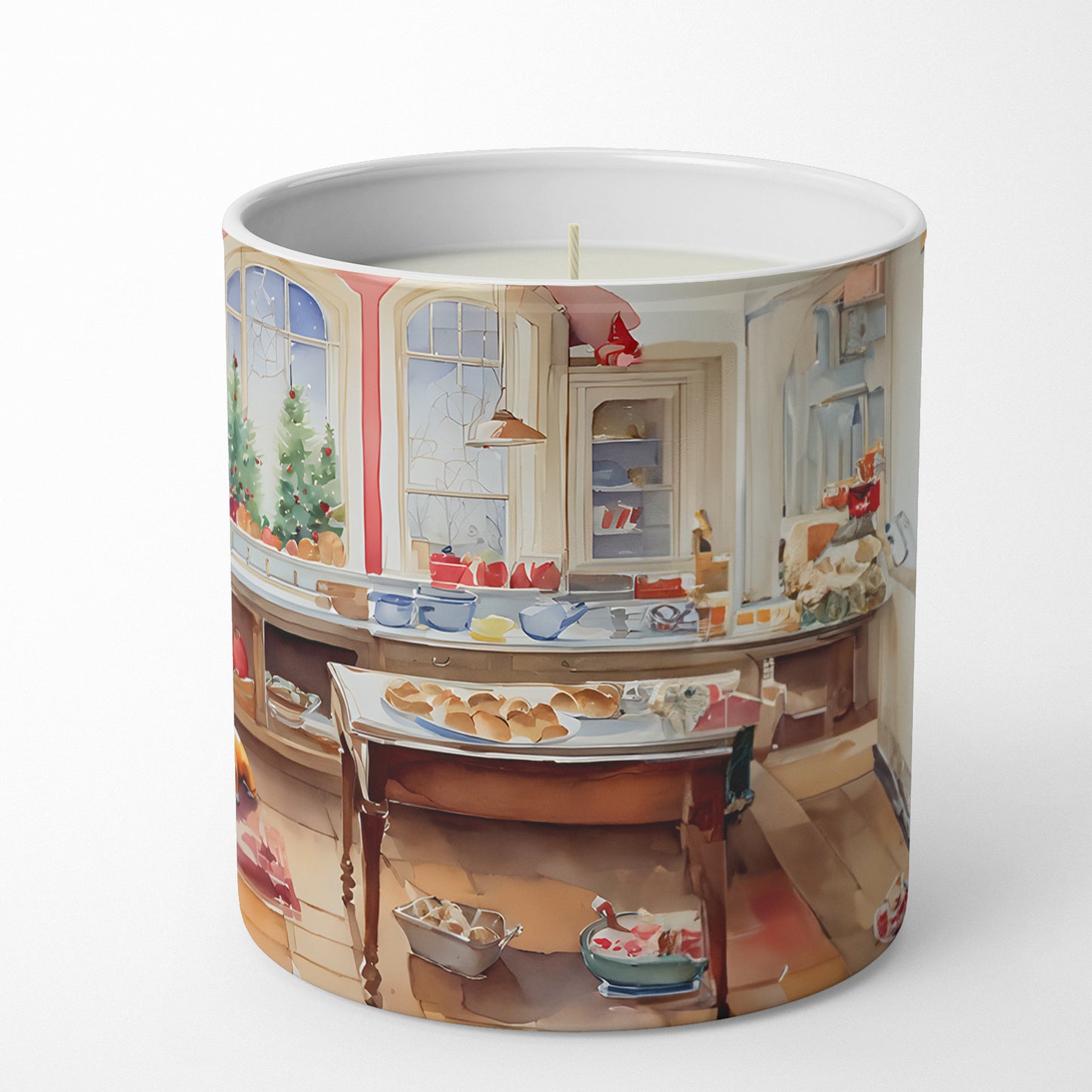 French Bulldog Christmas Cookies Decorative Soy Candle