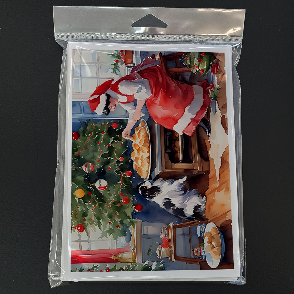 Japanese Chin Christmas Cookies Greeting Cards Pack of 8