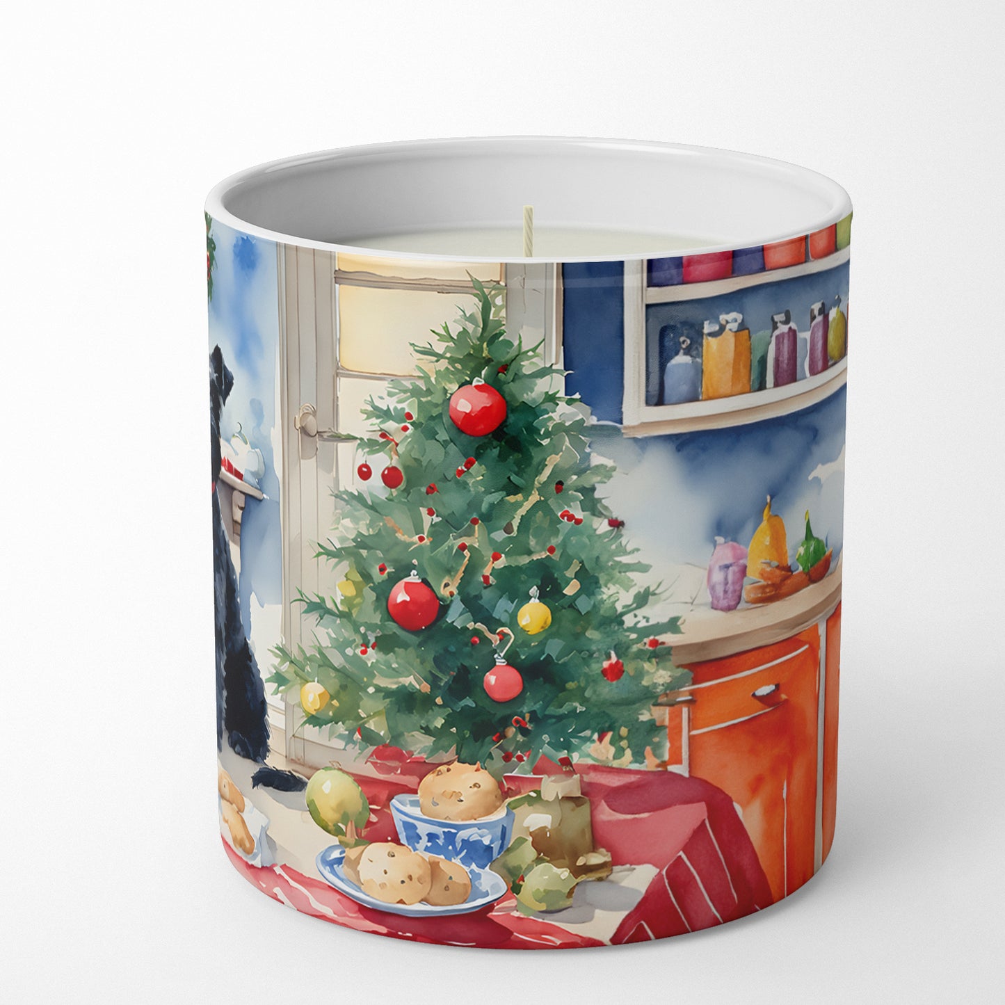 Kerry Blue Terrier Christmas Cookies Decorative Soy Candle