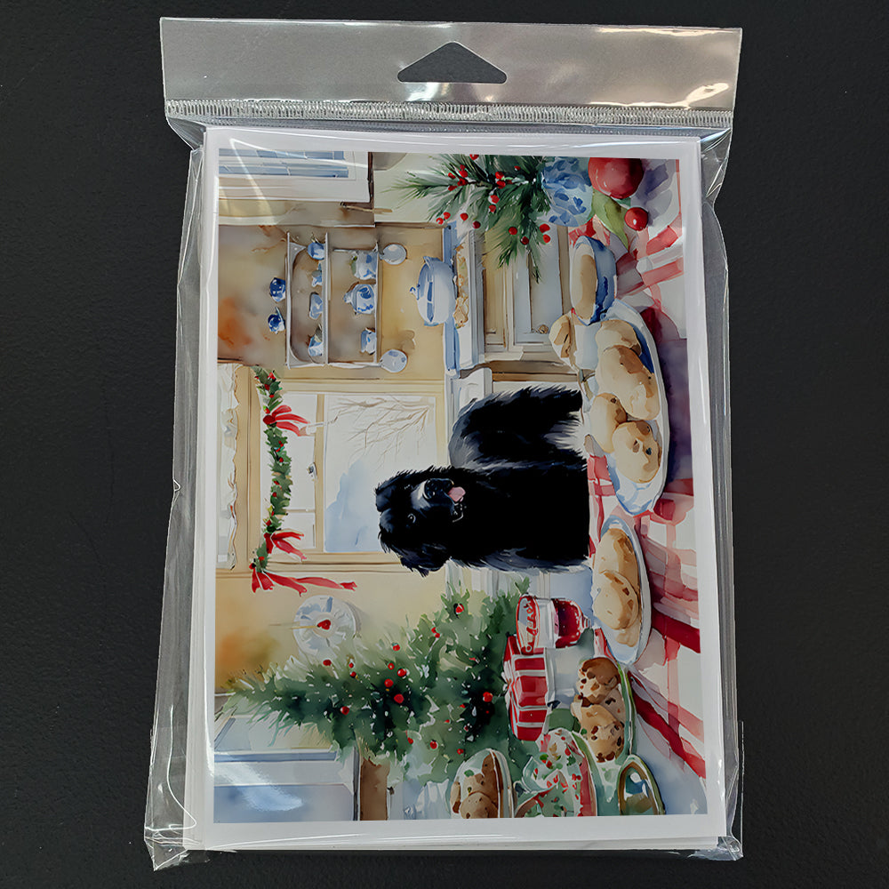 Newfoundland Christmas Cookies Greeting Cards Pack of 8