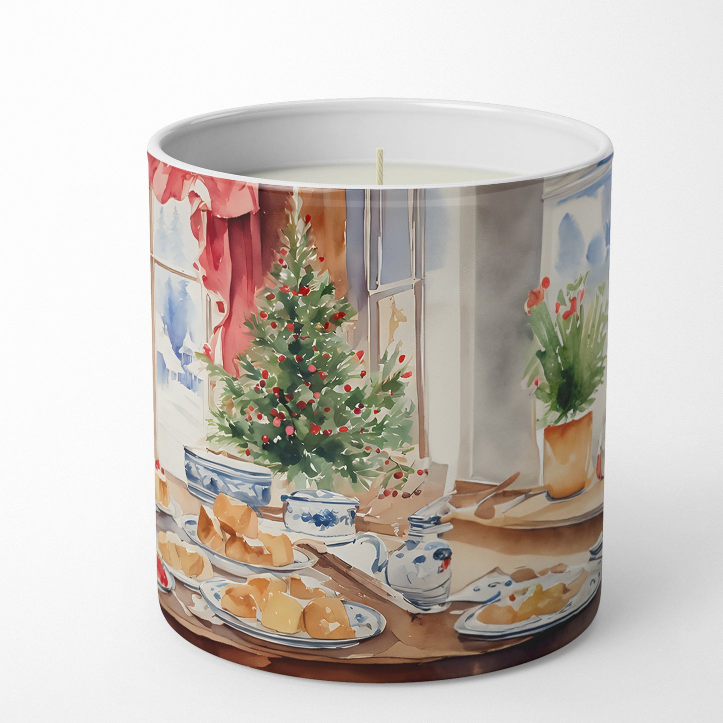 Pekingese Christmas Cookies Decorative Soy Candle