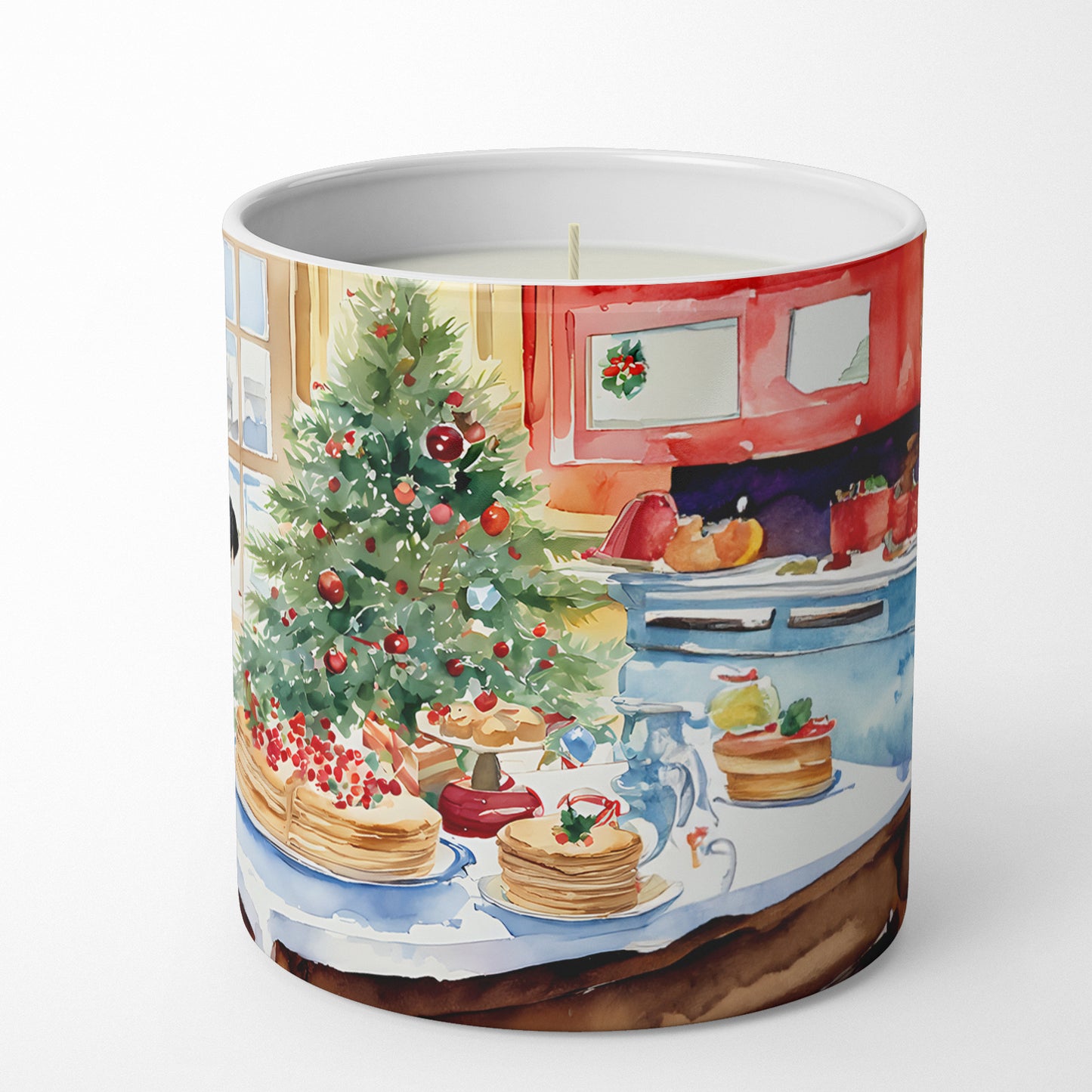 Rottweiler Christmas Cookies Decorative Soy Candle