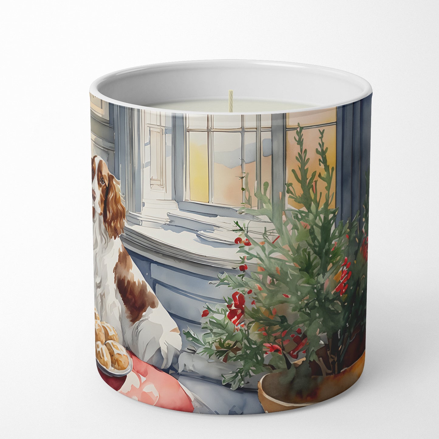 Welsh Springer Spaniel Christmas Cookies Decorative Soy Candle