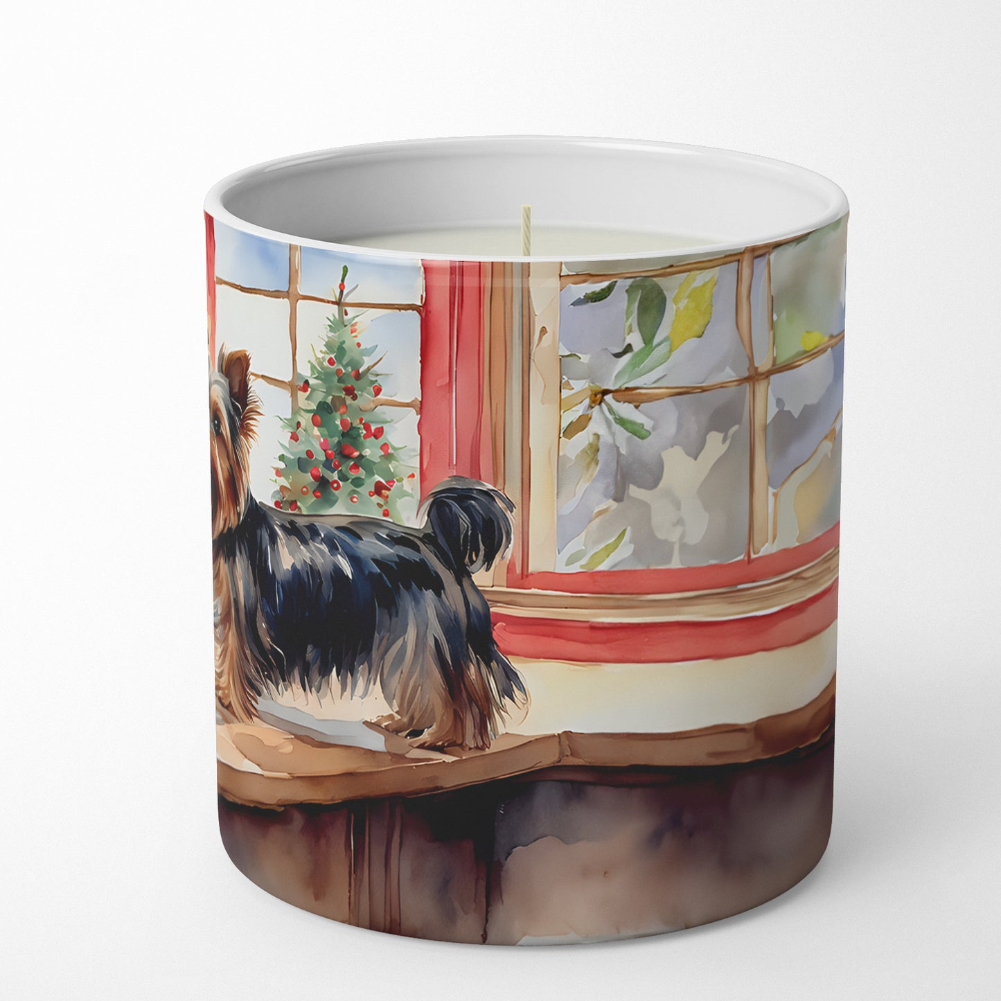 Yorkshire Terrier Yorkie Christmas Cookies Decorative Soy Candle