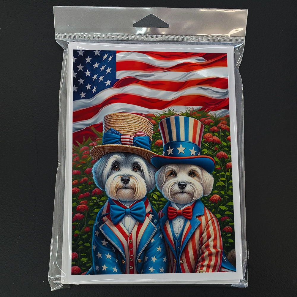 All American Dandie Dinmont Terrier Greeting Cards Pack of 8