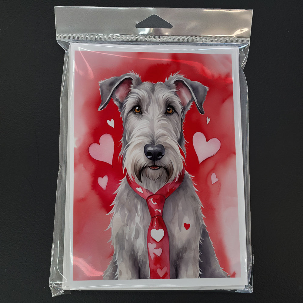 Irish Wolfhound My Valentine Greeting Cards Pack of 8