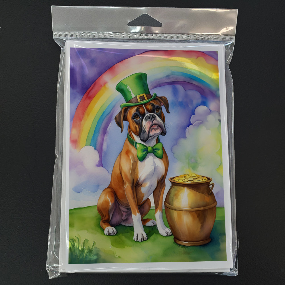 Boxer St Patrick's Day Greeting Cards Pack of 8