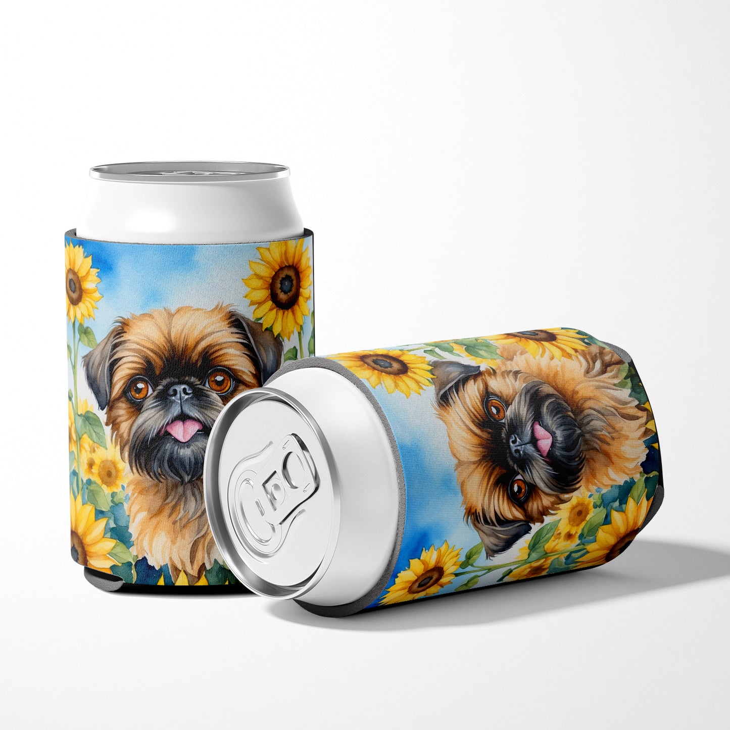 Brussels Griffon in Sunflowers Can or Bottle Hugger