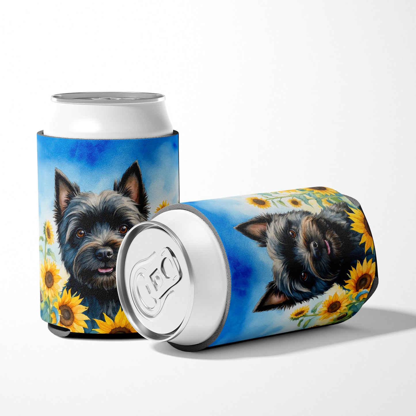 Cairn Terrier in Sunflowers Can or Bottle Hugger