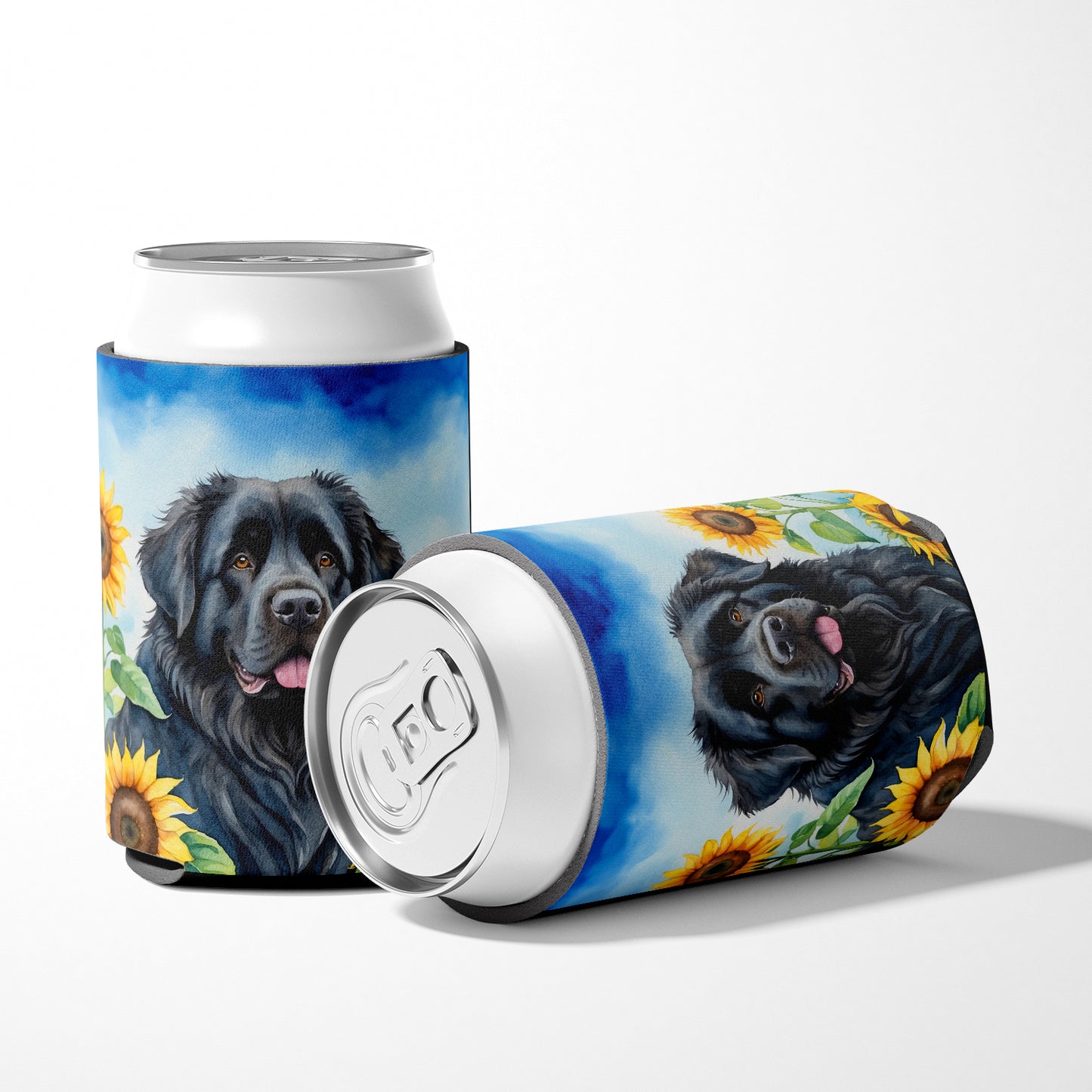 Newfoundland in Sunflowers Can or Bottle Hugger