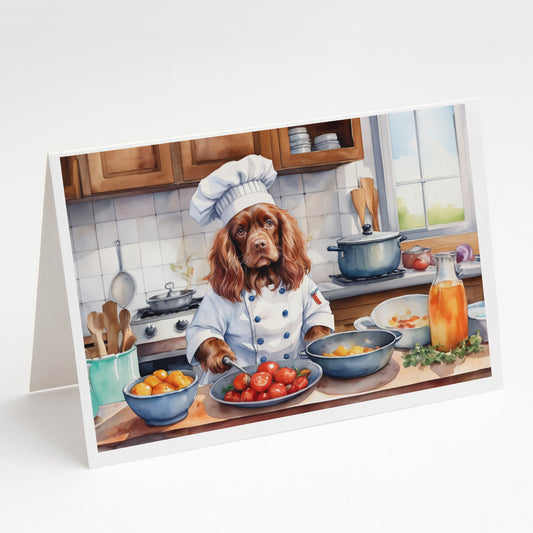 Buy this Sussex Spaniel The Chef Greeting Cards Pack of 8