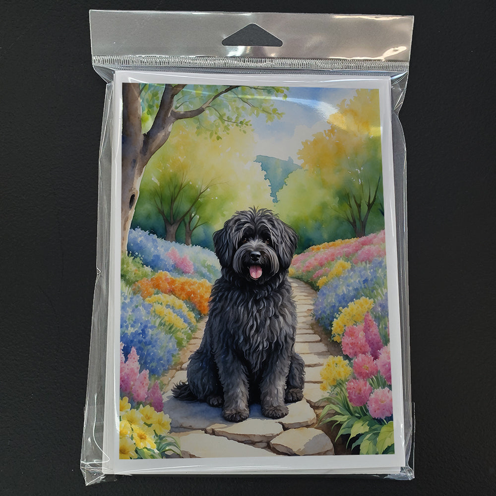 Puli Spring Path Greeting Cards Pack of 8