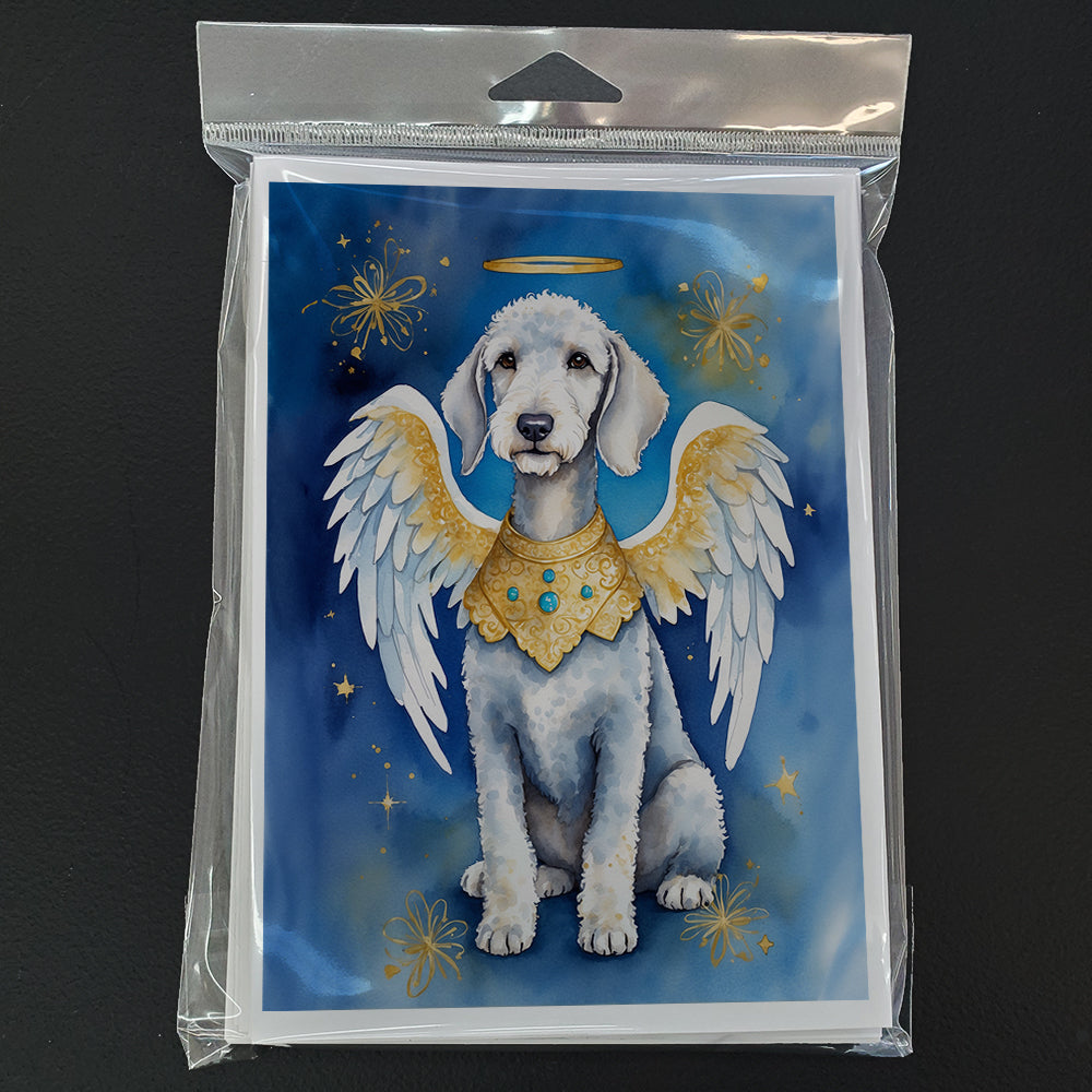 Bedlington Terrier My Angel Greeting Cards Pack of 8
