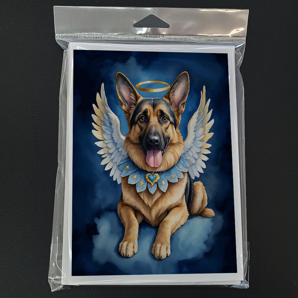 German Shepherd My Angel Greeting Cards Pack of 8