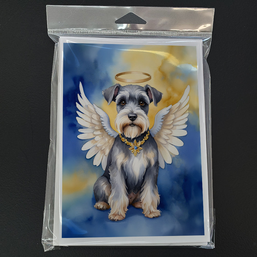 Schnauzer My Angel Greeting Cards Pack of 8