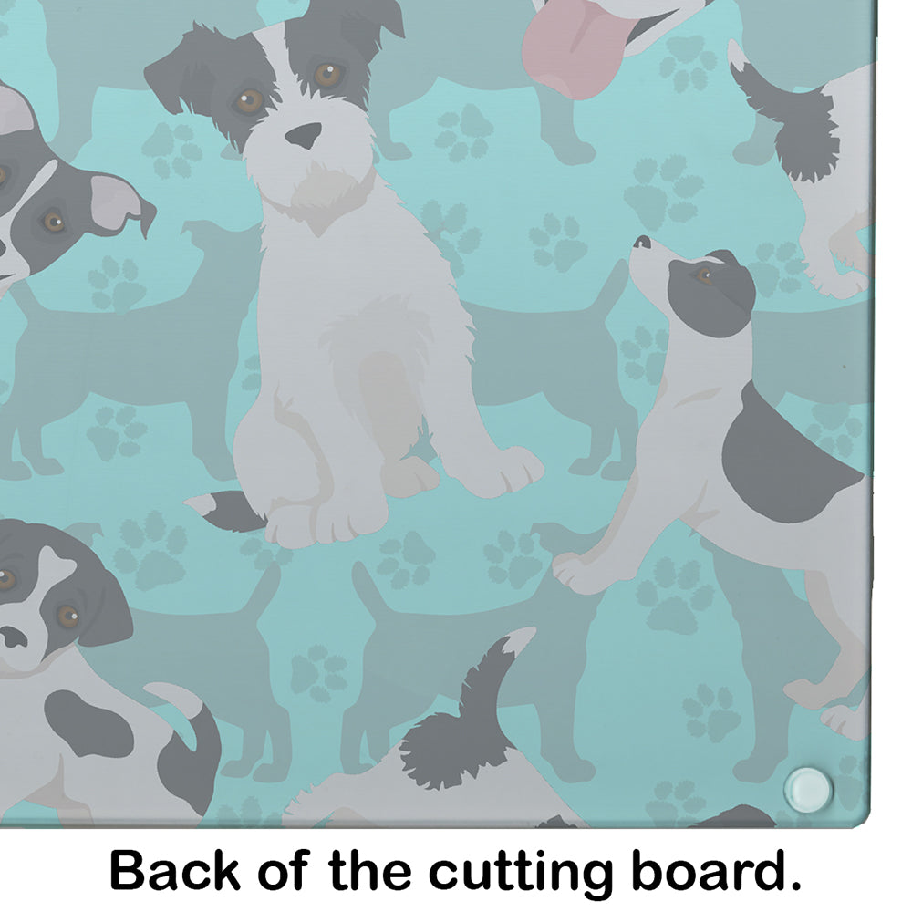 Jack Russell Terrier Glass Cutting Board Large