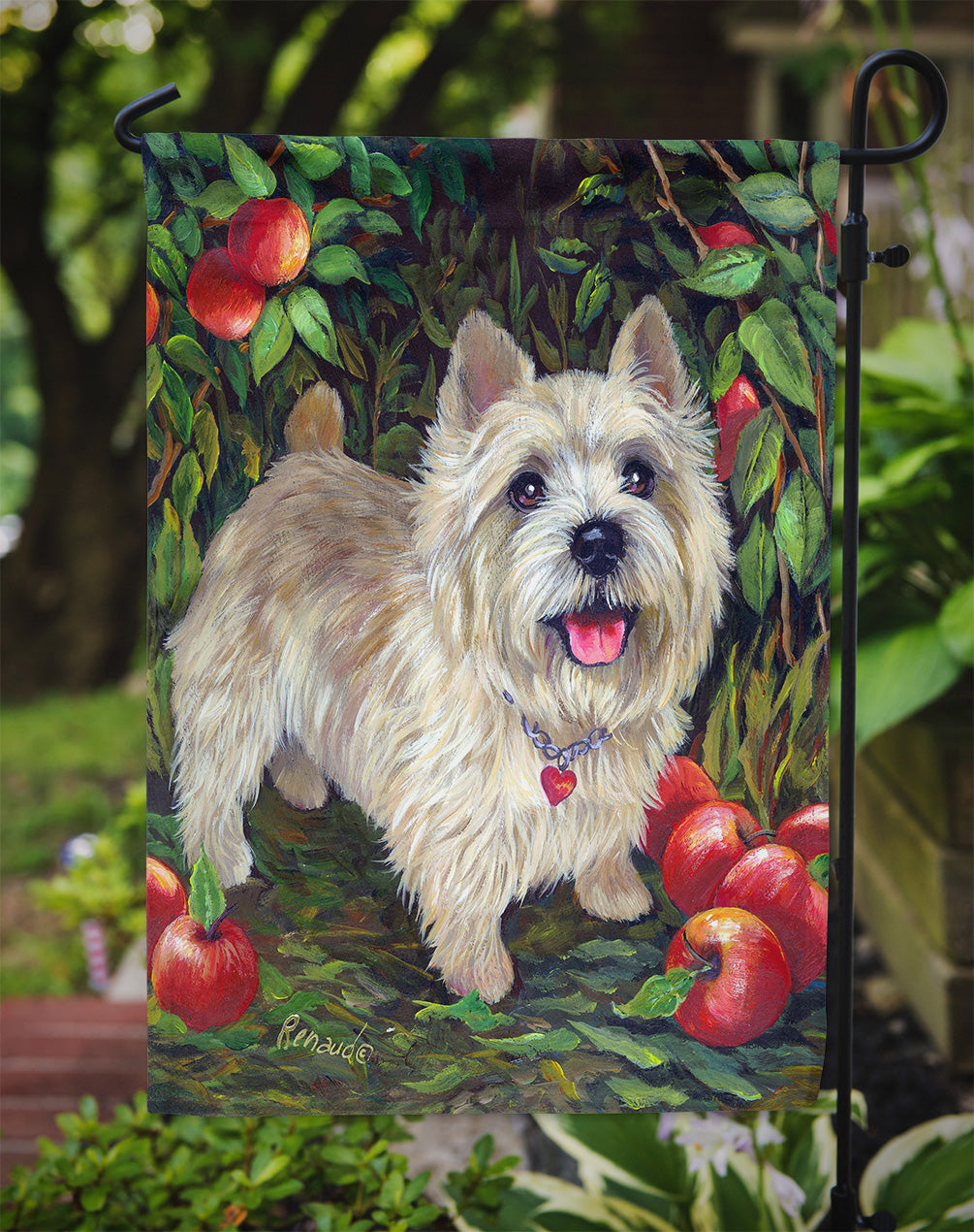 Cairn Terrier Apples Flag Garden Size PPP3042GF