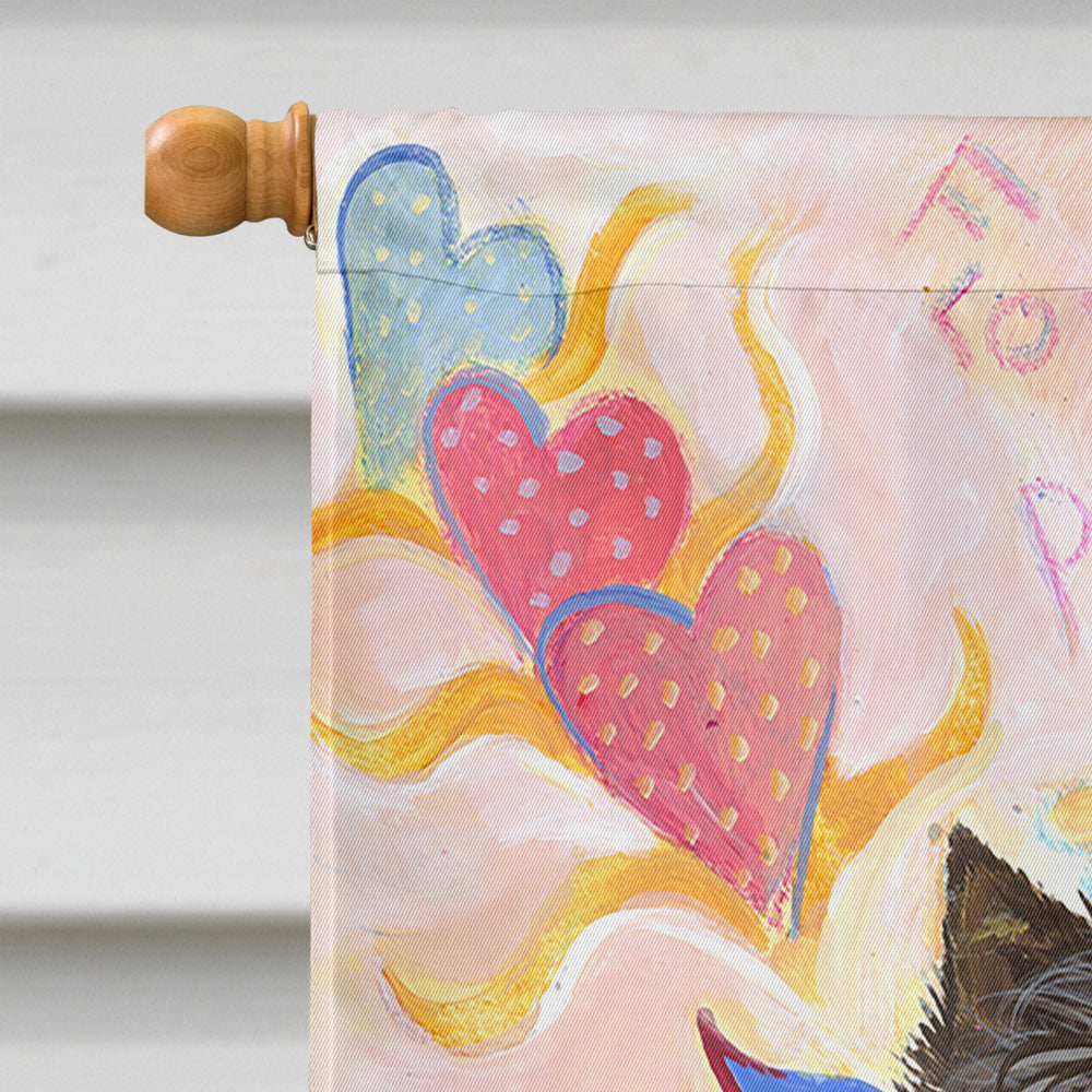 Cairn Terrier Hippie Dippie Flag Canvas House Size PPP3053CHF