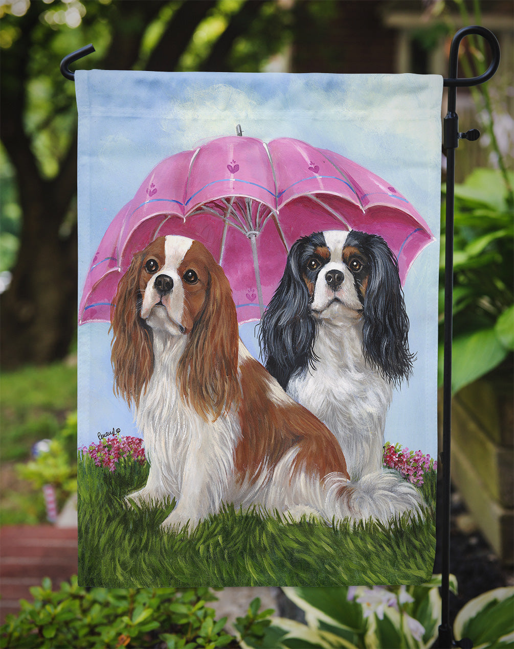 Cavalier Spaniel Royal Subjects Flag Garden Size PPP3066GF