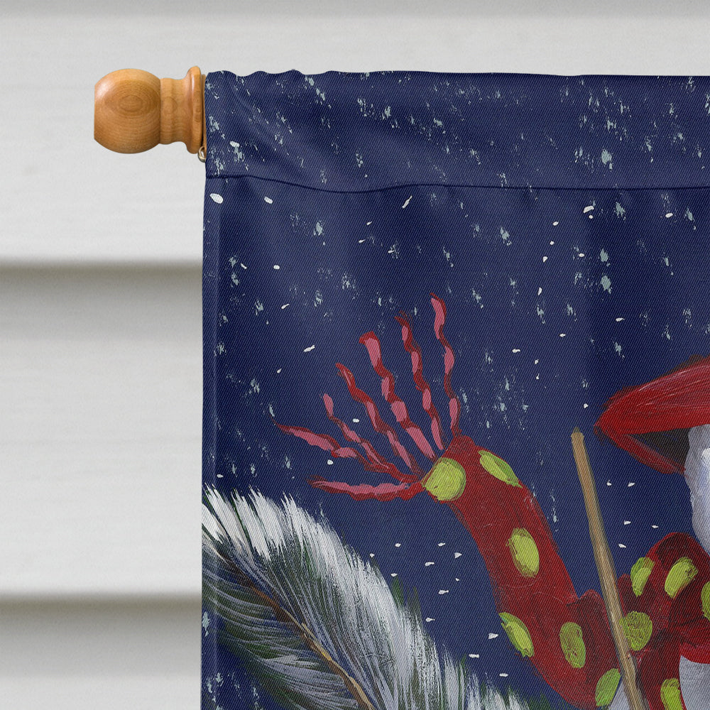 Fox Terrier Christmas Winter Fun Flag Canvas House Size PPP3095CHF