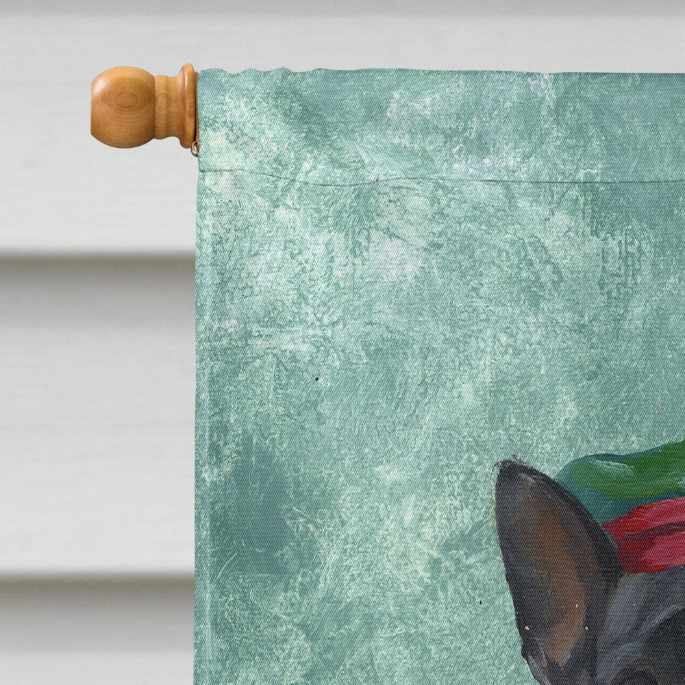 French Bulldog Christmas PJs Flag Canvas House Size PPP3097CHF