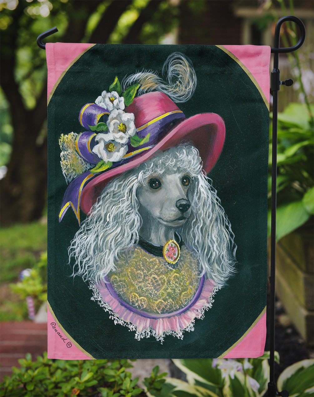Poodle Lady Alexandria Flag Garden Size PPP3148GF