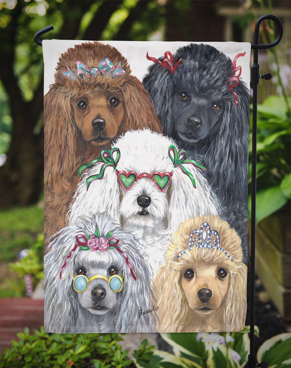 Poodle Oodles Flag Garden Size PPP3149GF