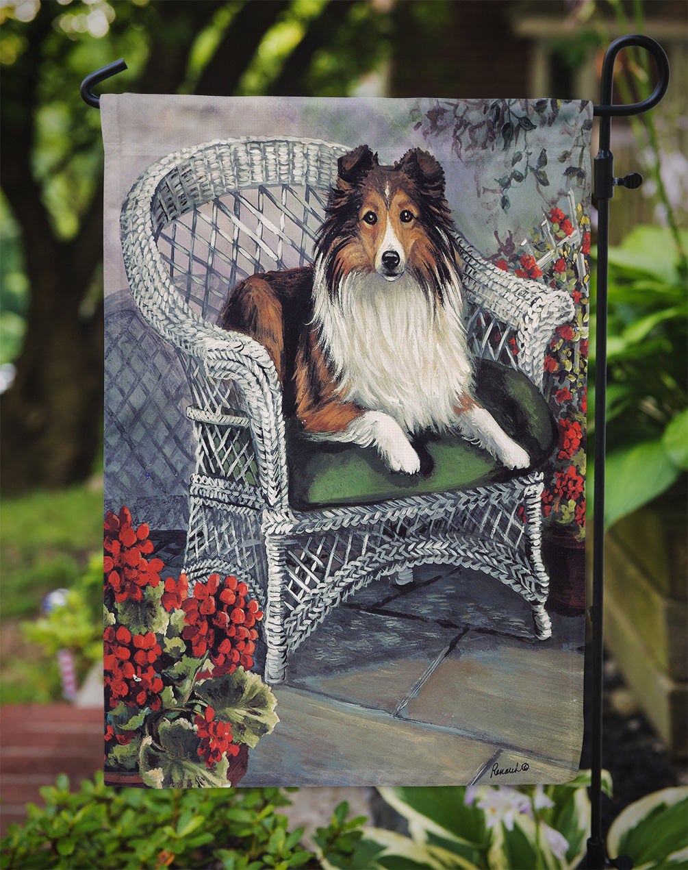 Sheltie Patio Jewel Flag Garden Size PPP3187GF
