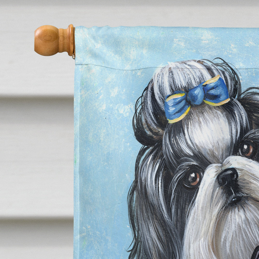 Shih Tzu Top Fans Flag Canvas House Size PPP3190CHF