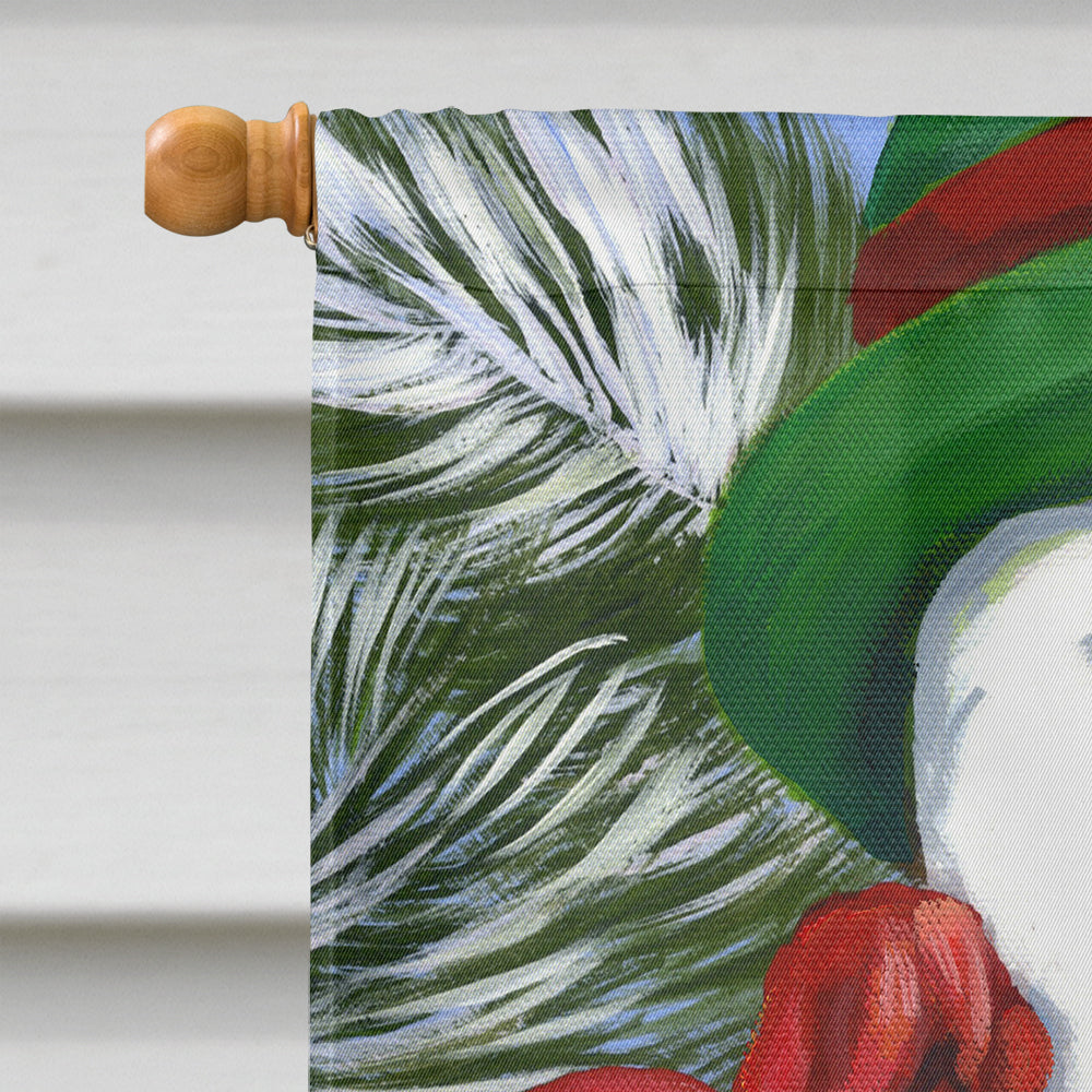 Shih Tzu Christmas Snowman Flag Canvas House Size PPP3191CHF