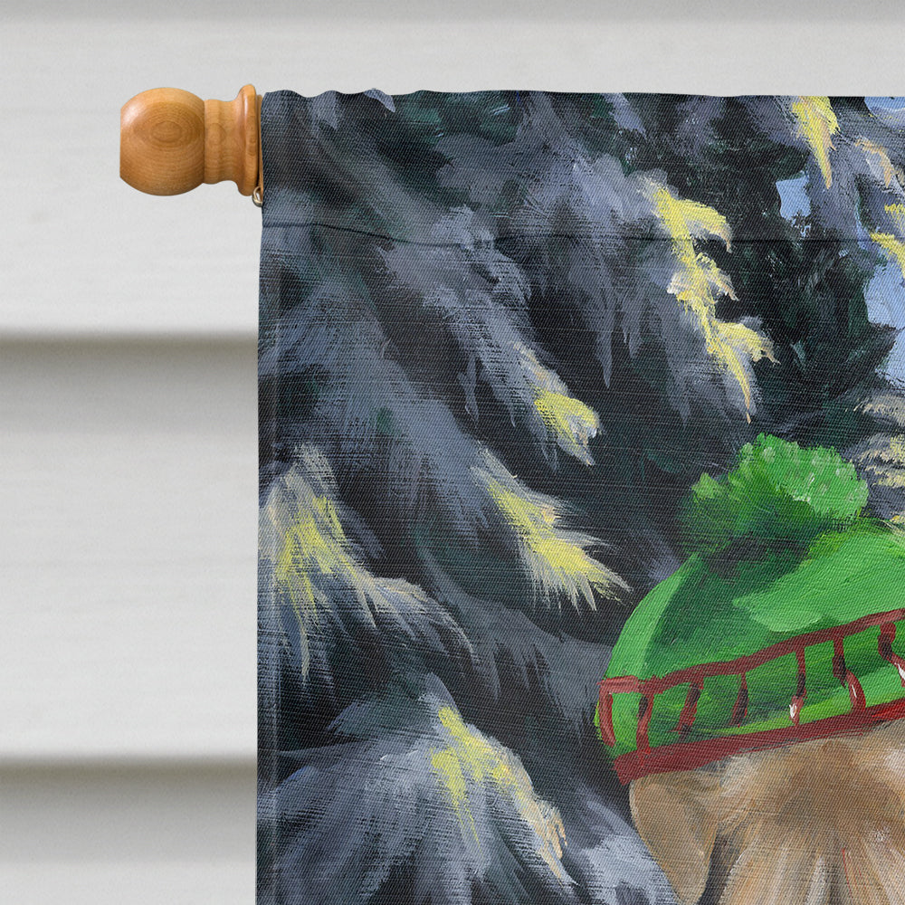 Wheaten Terrier Christmas Snowdog Flag Canvas House Size PPP3194CHF