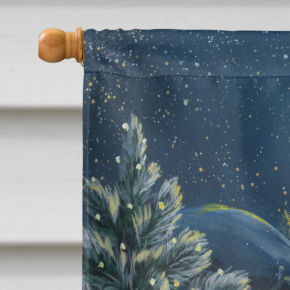 Westie Christmas Santa's Village Flag Canvas House Size PPP3228CHF