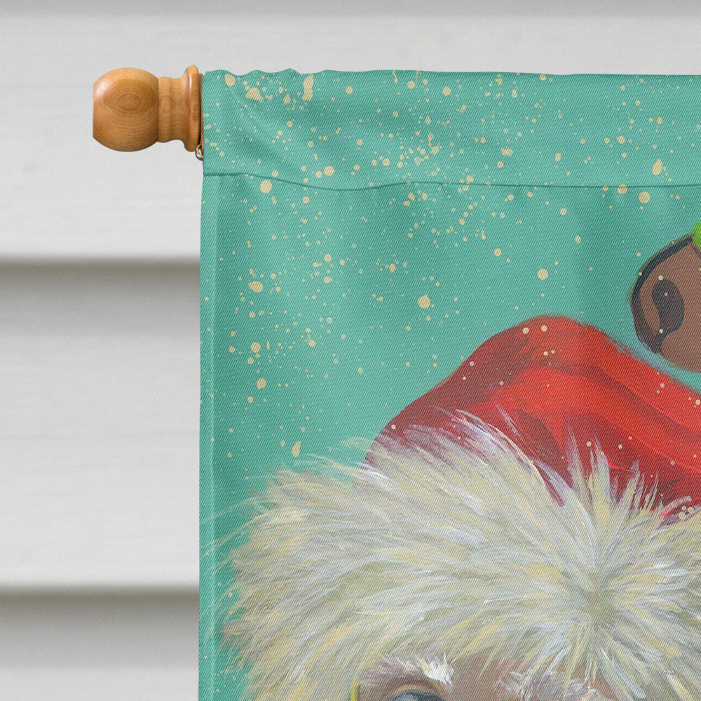 Westie Christmas Santa's Westies Flag Canvas House Size PPP3229CHF