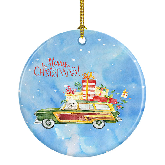 Buy this Merry Christmas Bichon Fris� Ceramic Ornament