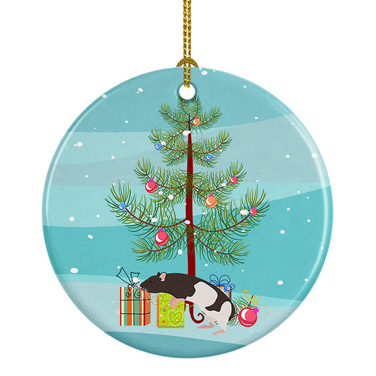 Buy this Tailless Rat Merry Christmas Ceramic Ornament