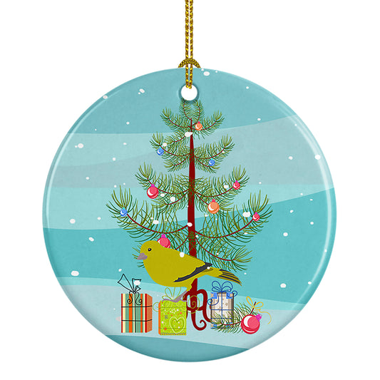 Buy this London Canary Merry Christmas Ceramic Ornament