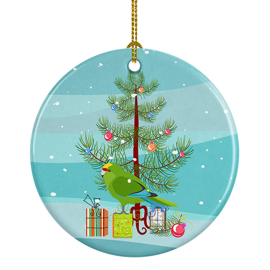 Buy this New Zealand Parakeet Merry Christmas Ceramic Ornament