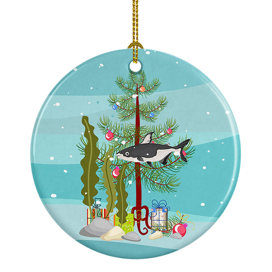 Buy this Iridescent Shark Merry Christmas Ceramic Ornament