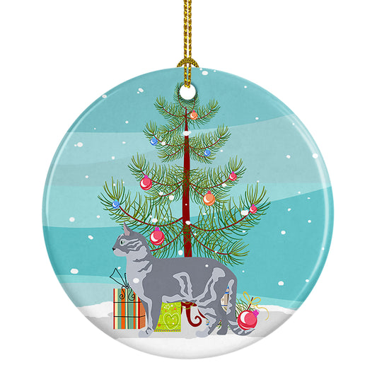 Buy this Australian Mist Cat Christmas Ceramic Ornament