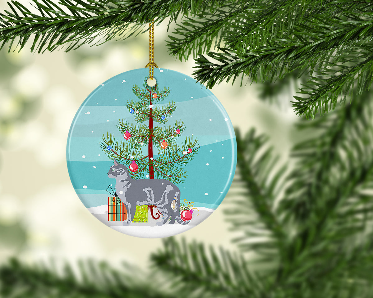 Australian Mist Cat Christmas Ceramic Ornament