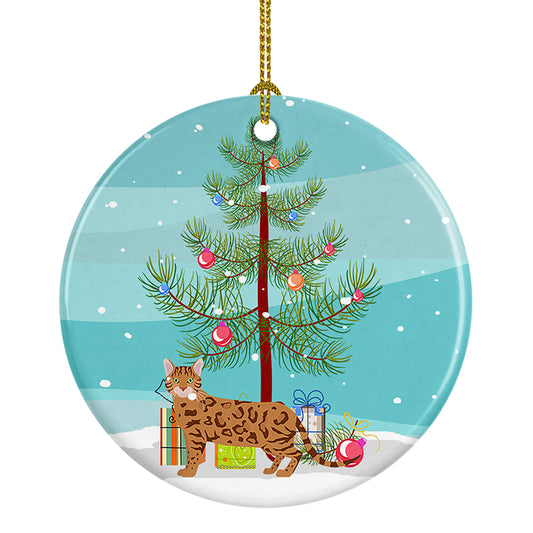 Buy this Bengal Cat Christmas Ceramic Ornament