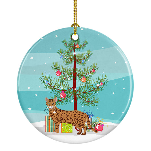 Buy this Cheetoh Cat Christmas Ceramic Ornament